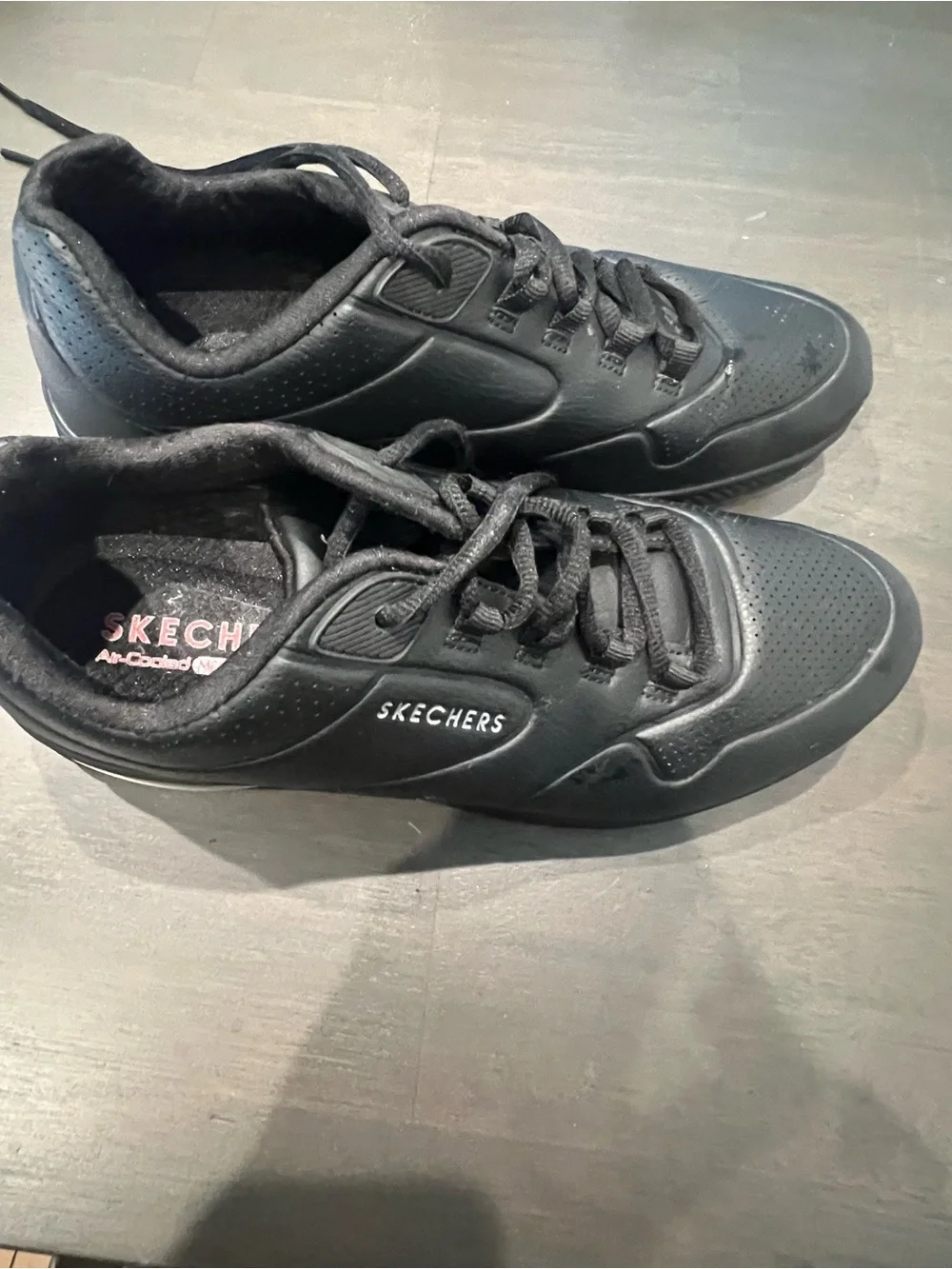 WOMEN'S SKECHERS STREET UNO STAND ON AIR 73690 WEDGE SNEAKERS